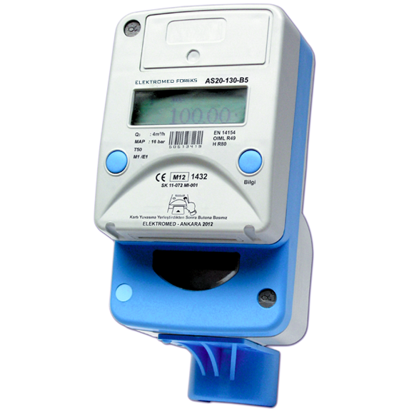 Elektromed AS20 Prepaid Cold Water Meters (DN20)