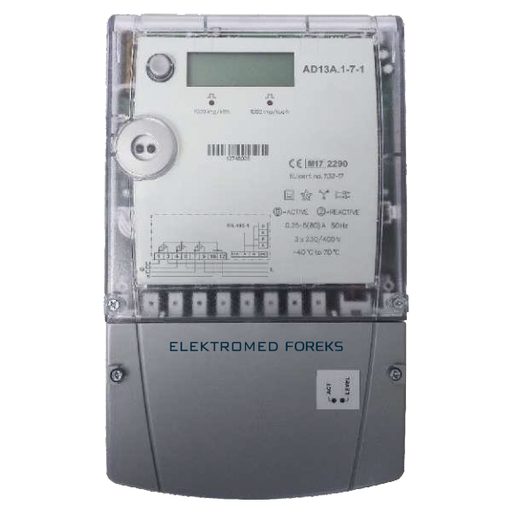 Elektromed AD13A Series Smart Three Phase Electricity Meter