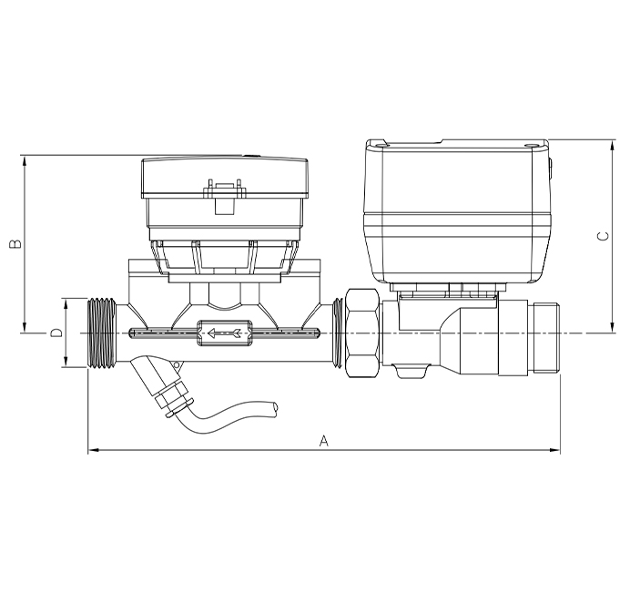 Therrmo TH220 Ultrasonik Isı Sayaçları kroki